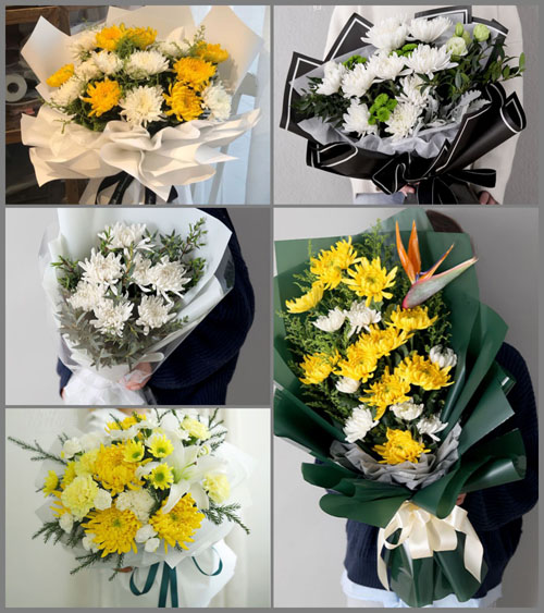 广东梅州市丰顺县汤坑镇东里村白事花束代送